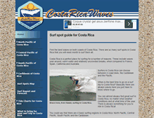 Tablet Screenshot of costaricawaves.com